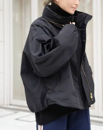 Deuxieme Classe WASHED STAND ZIP 블루종