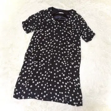 Riche Glamour 리셰글래머 도트 무늬 쉬폰 원피스 M