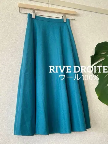 [ 컨디션 최상 ] RIVE DROITE 울100% 플레어 스커트 일본제