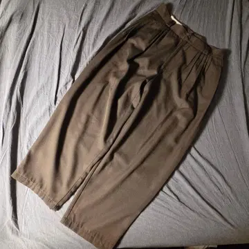 80s 이탈리아제 개더턱 와이드 슬랙스 SIZE48