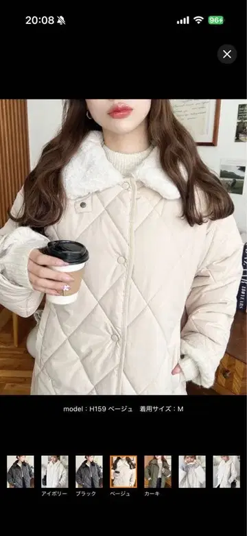 다운 코트 다운 자켓 칼라 퍼 매트 폴리에스테르 다이아 퀼트