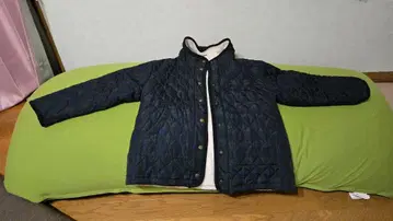 사만사 모스모스 리버서블 퀼팅 블루종 프리 사이즈