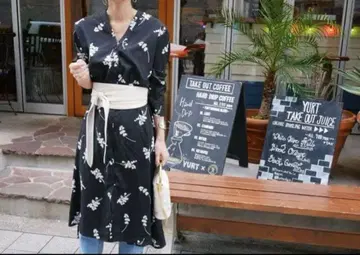 MACHATT 플라워 프린트 셔츠 드레스