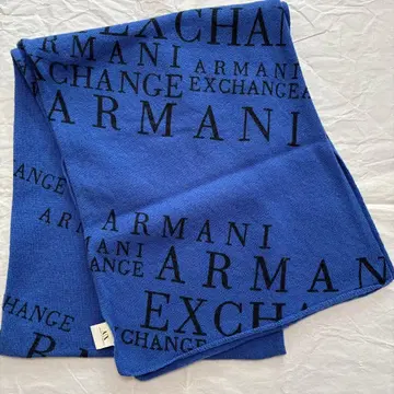 ARMANI EXCHANGE 로고 머플러 파랑