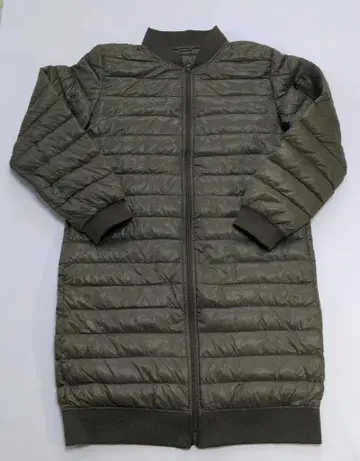 BUI 밀리터리 롱 다운 코트 사이즈 M 카키 그린