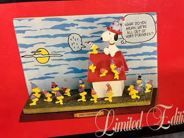 레어 스누피 우드스탁 피규어 입상