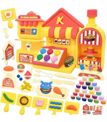 점토 점토 완구 밀가루 점토 24색 69개입