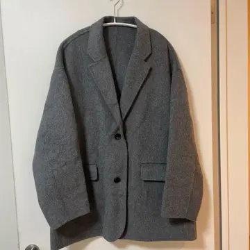 스픽앤스팬 24AW 자켓 코트 36 그레이 울 믹스 리버