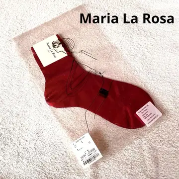 새상품*Maria La Rosa*양말*삭스*핑크*메탈릭*실크