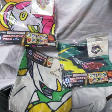 포켓몬 전설&환상 타월 3개 세트 복권 레쿠자 아르세우스 후파