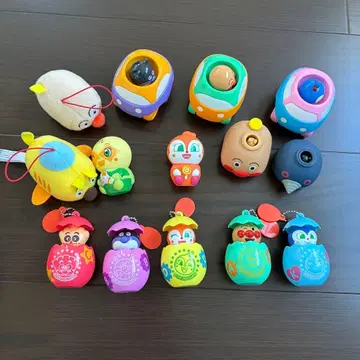 호빵맨 가챠가챠 두근두근 알 소프트한 호빵맨 링링카