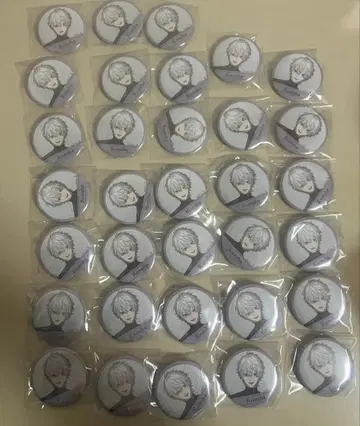 니지산지 쿠츠하 캔뱃지 33개