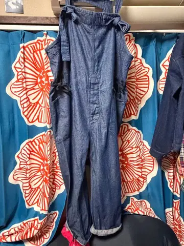 엔지니어드 가먼츠 8oz 데님 거너 오버롤 L