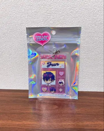 앙스타 Eden 사자나미 쥰 데코 타일참 참 키링