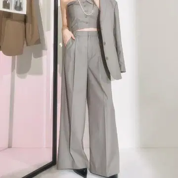 Darich 다리치 턱 와이드 레그 슬랙스 팬츠