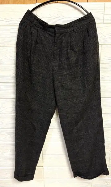 BARNYARDSTORM 밴야드 스톰 체크 팬츠 울 혼방