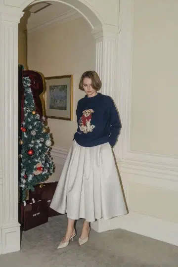 THE TOE schloss holiday dog 니트