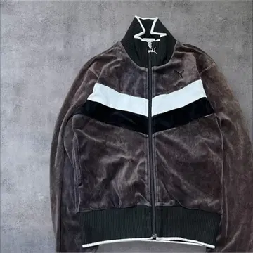 00s 푸마 Puma 다크 브라운 집업 트랙 자켓