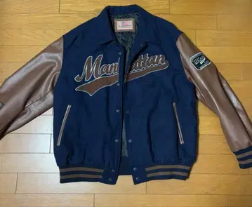 Manhattan 울 가죽 자켓