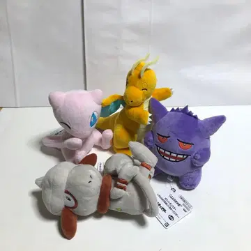 포켓몬 봉제 인형 도롱충이 팬텀 망나뇽 뮤우 포켓몬