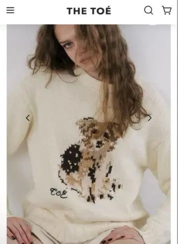 [택 포함 새상품] THE TOE Schloss Dog Knit