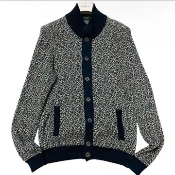 새상품급 ZANONE 스탠드 카라 니트 가디건 쉘 버튼 이태리제