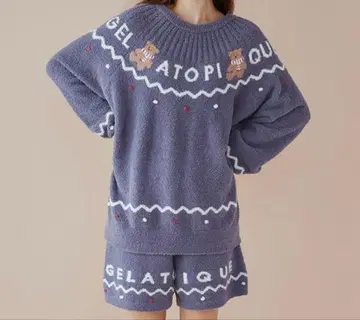 새상품 gelato pique 노르딕 풀오버 & 숏팬츠 세트
