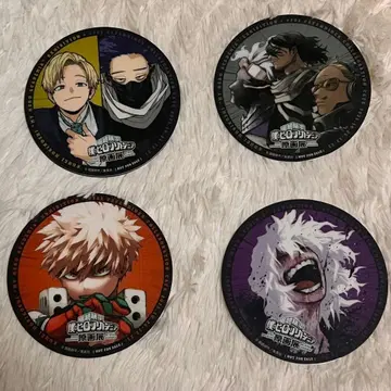 나의 히어로 아카데미아 원화전 콜라보 카페 코스터 4장 세트