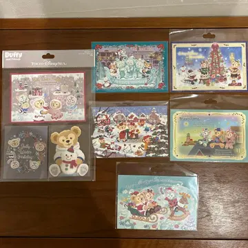 디즈니 더피 엽서 세트 크리스마스 윈터