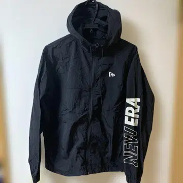 NEW ERA 블랙 나일론 자켓 M
