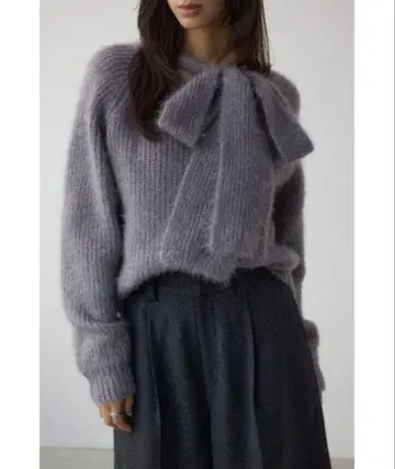 AZUL BY MOUSSY 보타이 니트