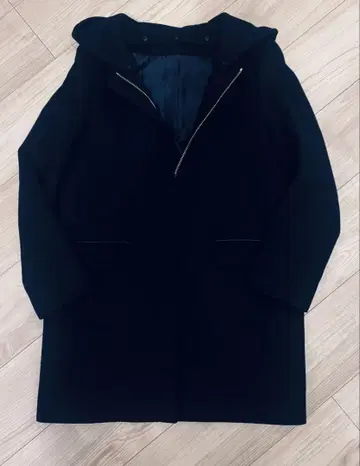 AND'OR 안도아 여성용 코트 후드 노카라 네이비 M