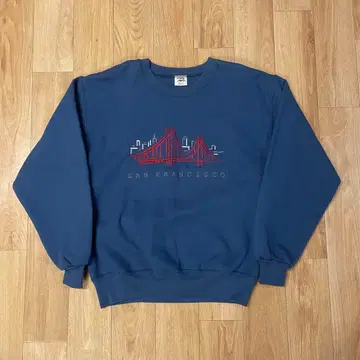 90s USA제 크레이지 셔츠 샌프란시스코 자수 맨투맨