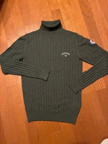 Callaway 케이블 니트 스웨터 터틀넥 L