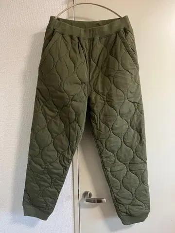 SOFTHYPHEN 소프트 하이픈 퀼팅 팬츠 XL 카키 충전솜