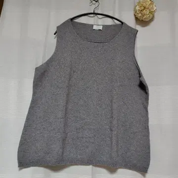 새상품급 MARINA RINALDI VOYAGE 그레이 니트 베스트