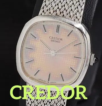 작동 양호 CREADOR SEIKO 쿼츠 손목시계