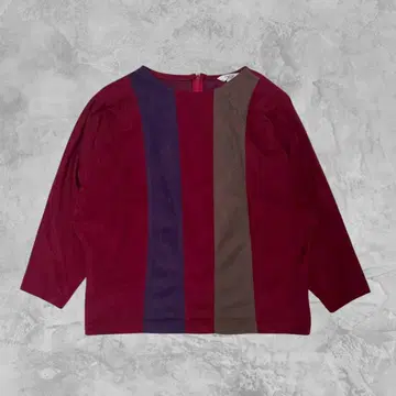 90's vintage O'FRILL 절개 디자인 블라우스 배색 상의