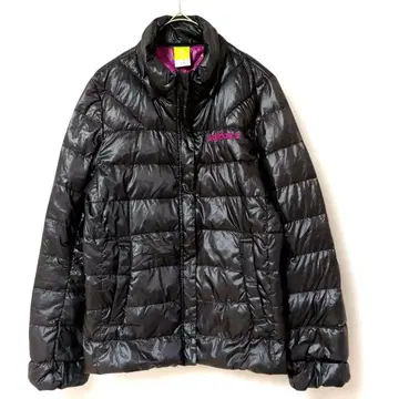 adidas 다운 자켓 블랙 스탠드 카라 경량
