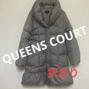 QUEENS COURT 후드 부착 다운 자켓 하자품 크루닝 완료