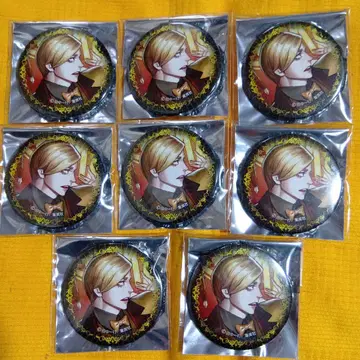 쟝켓토뱅크 시시가미 케이이치 모모모구라 원화전 캔뱃지 8개 세트