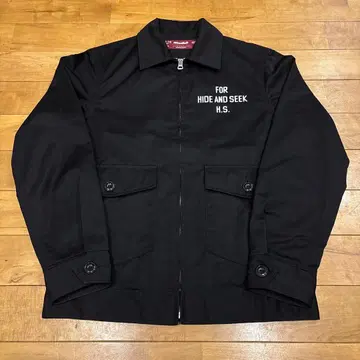 HIDE AND SEEK 워크 자켓 블랙