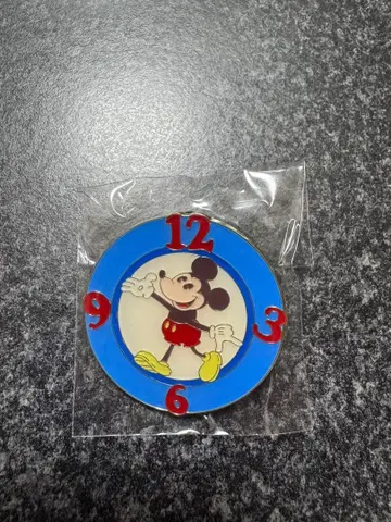 미키마우스 시계 디자인 핀 배지 디즈니 리조트