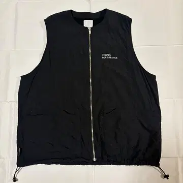 S.F.C STITCHED ZIP VEST XL BLACK