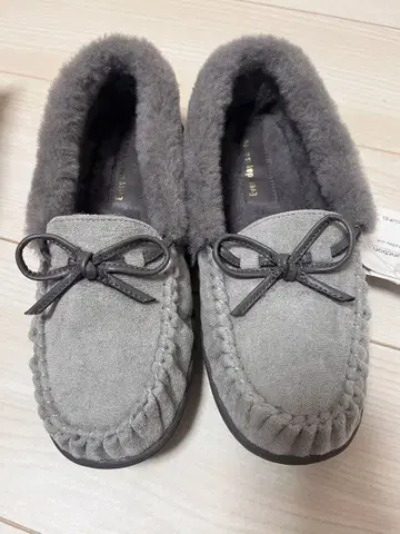 그레이 스웨이드 모카신 M 사이즈