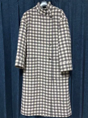 SLOBE IENA 체크 스탠드 코트