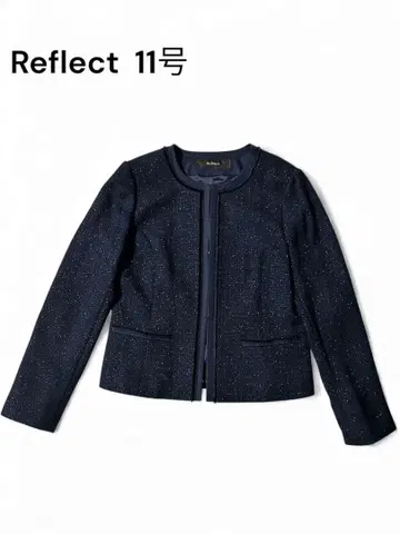 Reflect 11호 네이비 노카라 자켓