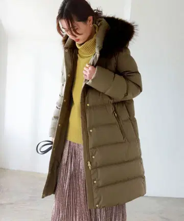 카와타 롱 다운 코트 모카 S 사이즈 비밍 by 빔즈