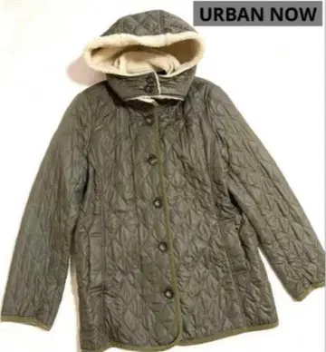 어반 나우 올리브 그린 퀼팅 자켓