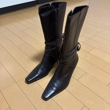 Pitti 블랙 롱 부츠 240 EE